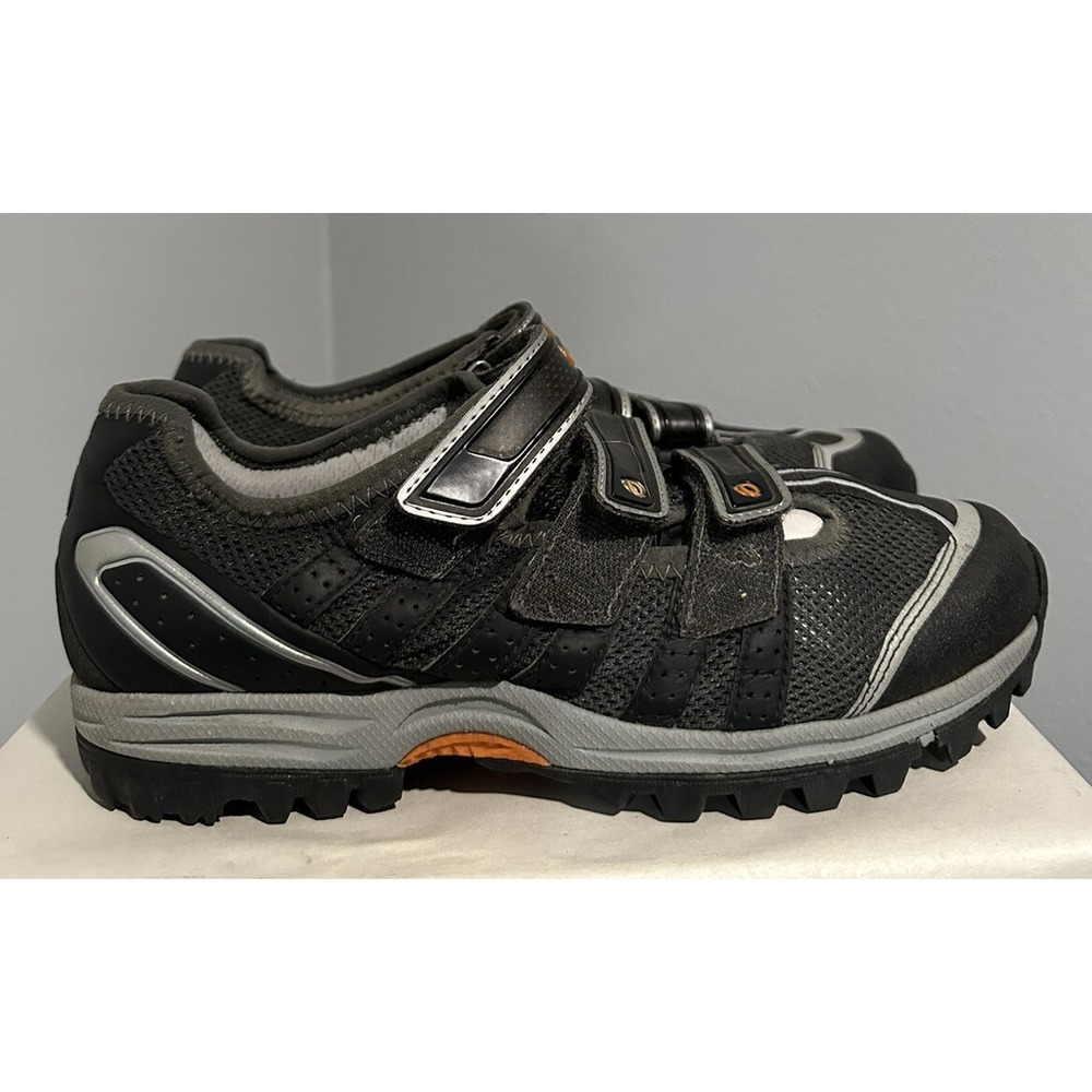 Pearl Izumi Drift 5787 Men's Size 40 Gray Orange Black Hook & Loop Cycling Shoes